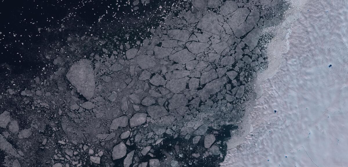 Aerial view of Humboldt Glacier