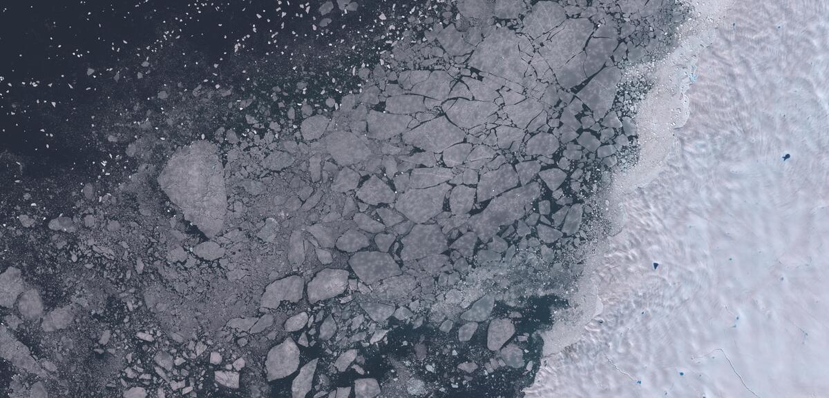 Aerial view of Humboldt Glacier