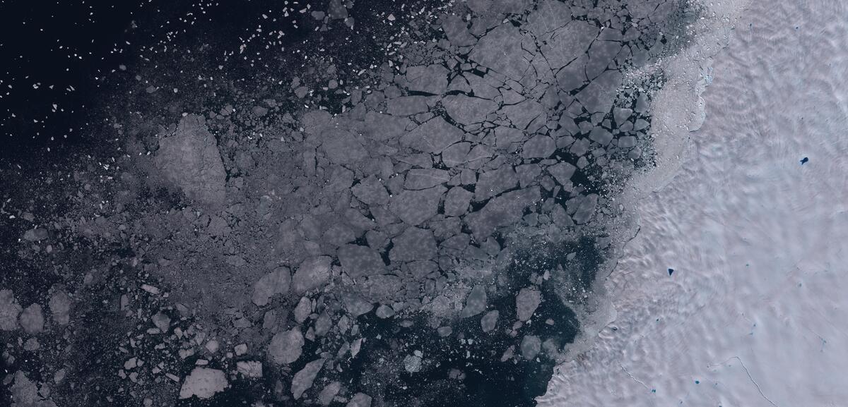 Aerial view of Humboldt Glacier