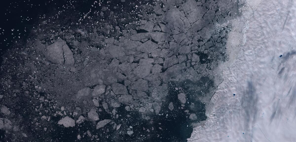 Aerial view of Humboldt Glacier