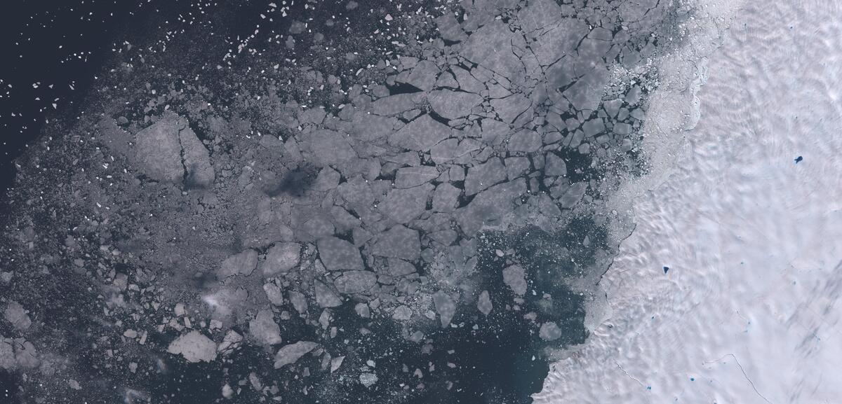 Aerial view of Humboldt Glacier