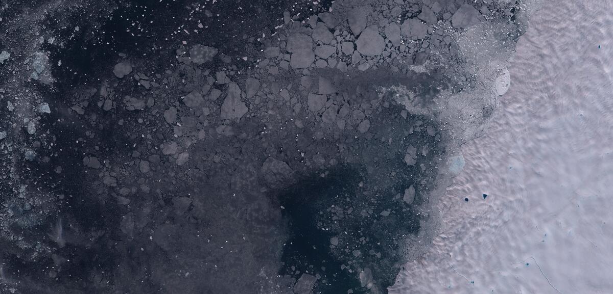 Aerial view of Humboldt Glacier