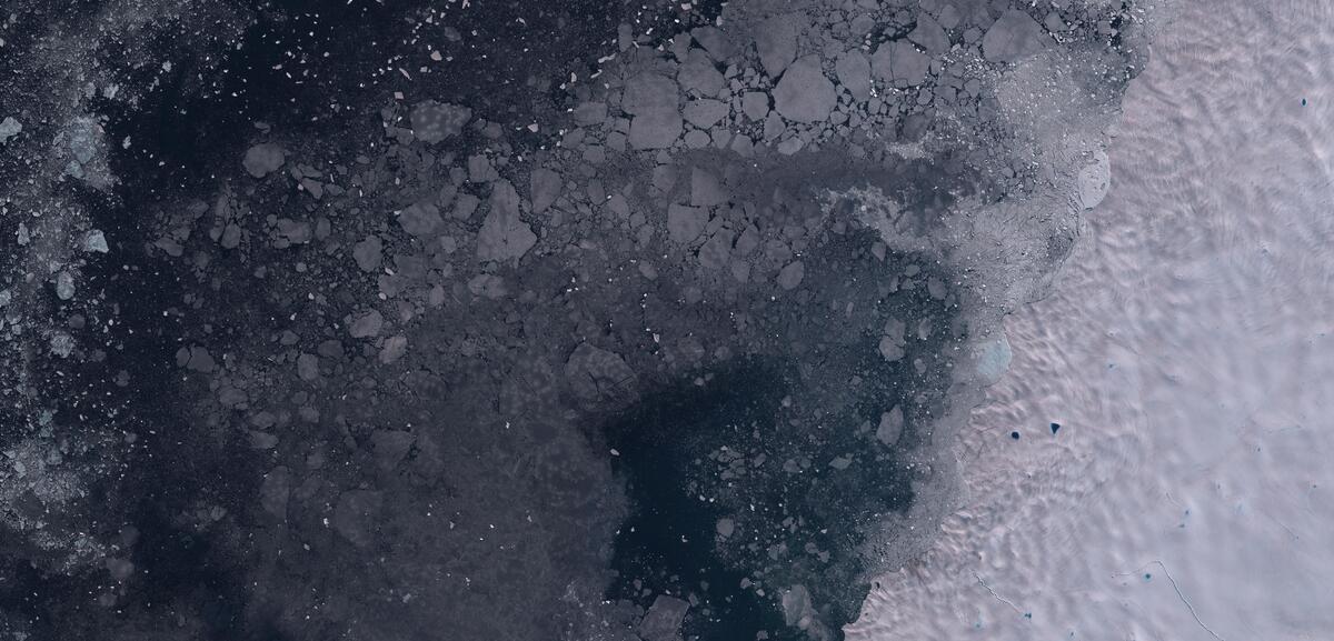 Aerial view of Humboldt Glacier