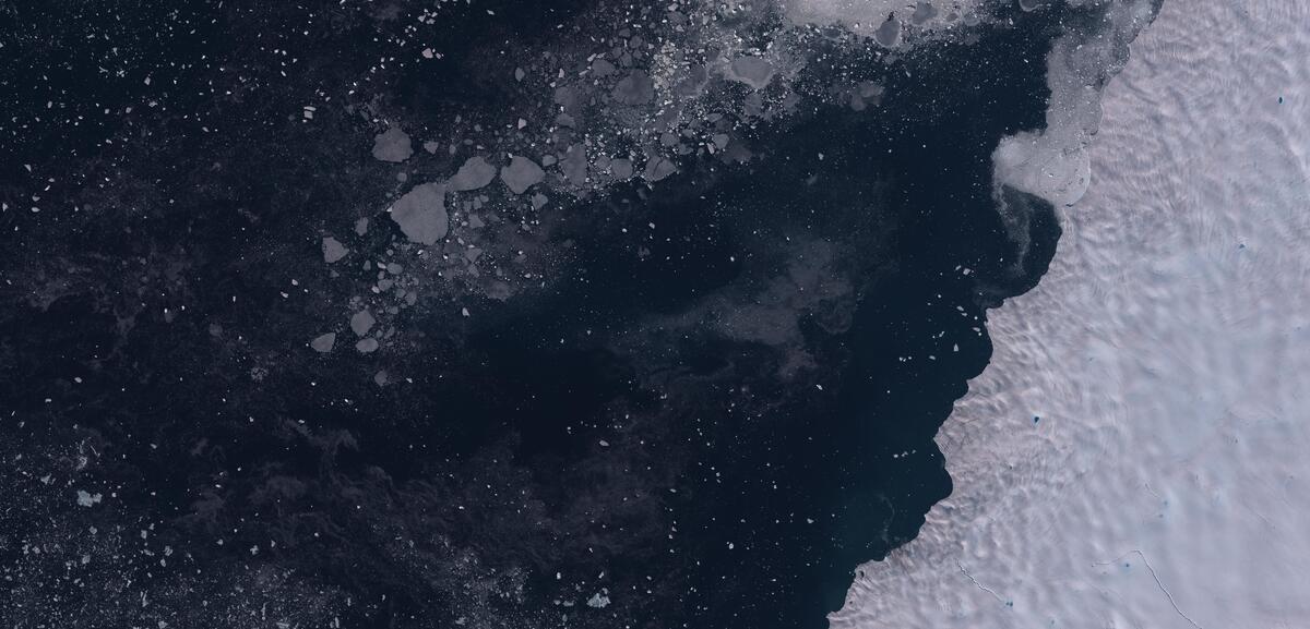 Aerial view of Humboldt Glacier