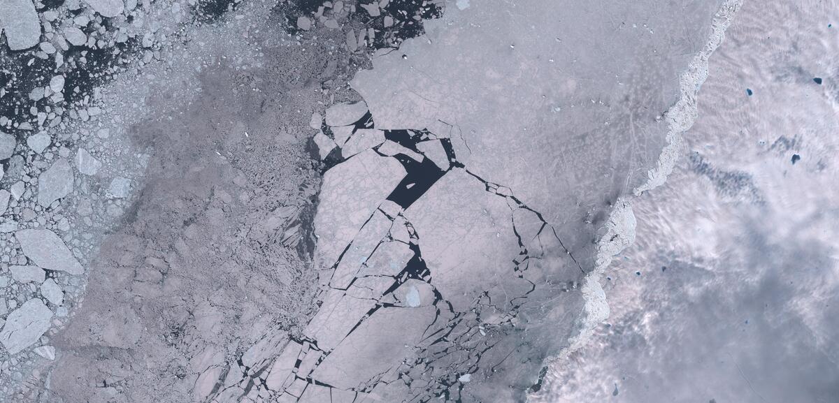 Aerial view of Humboldt Glacier