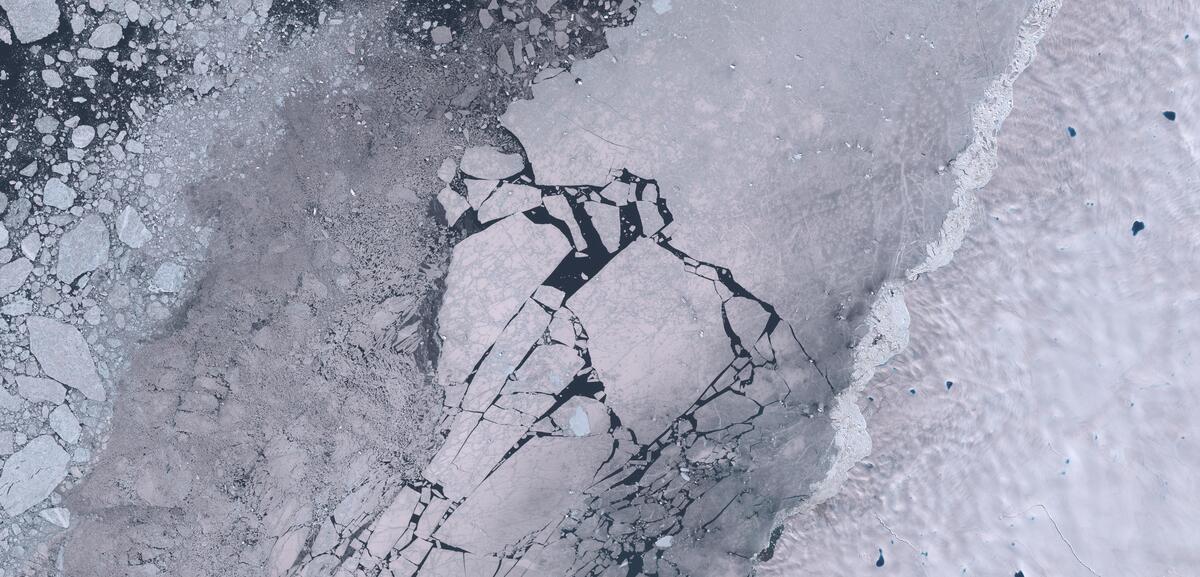 Aerial view of Humboldt Glacier