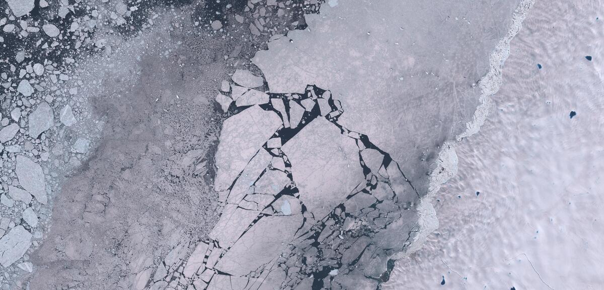 Aerial view of Humboldt Glacier