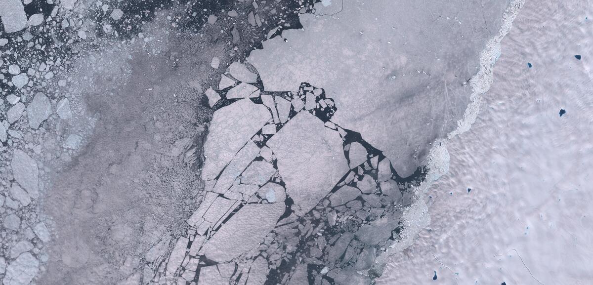 Aerial view of Humboldt Glacier