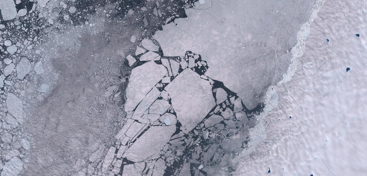 Aerial view of Humboldt Glacier