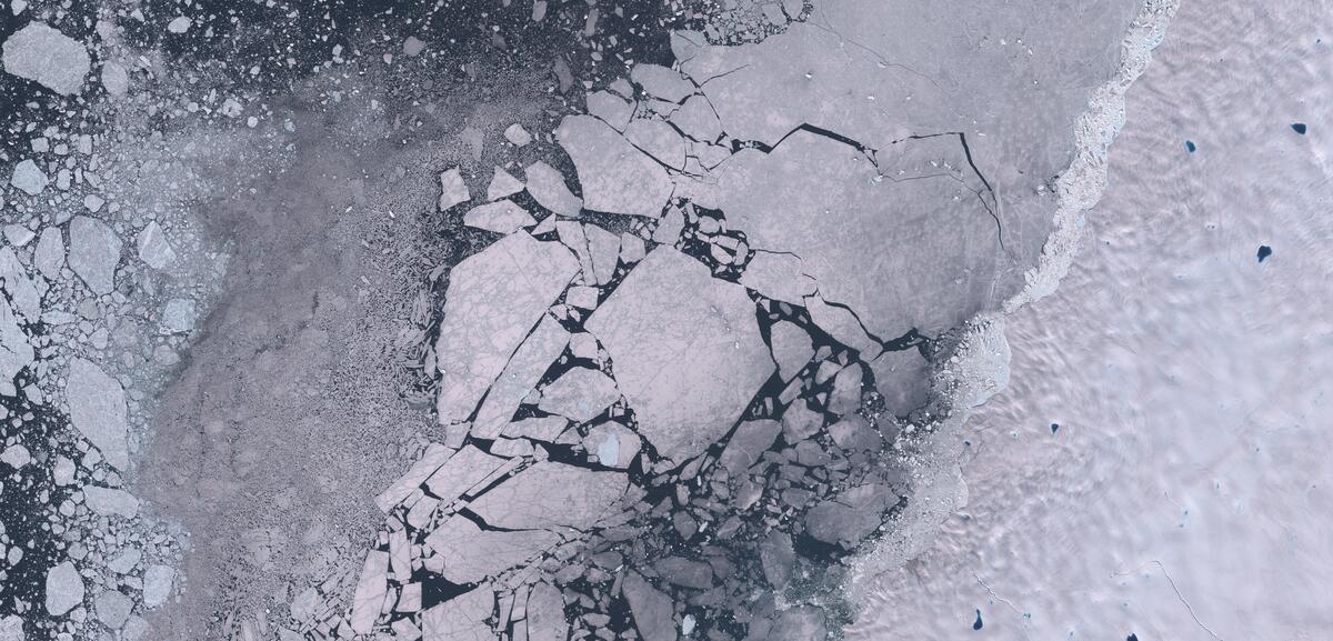 Aerial view of Humboldt Glacier