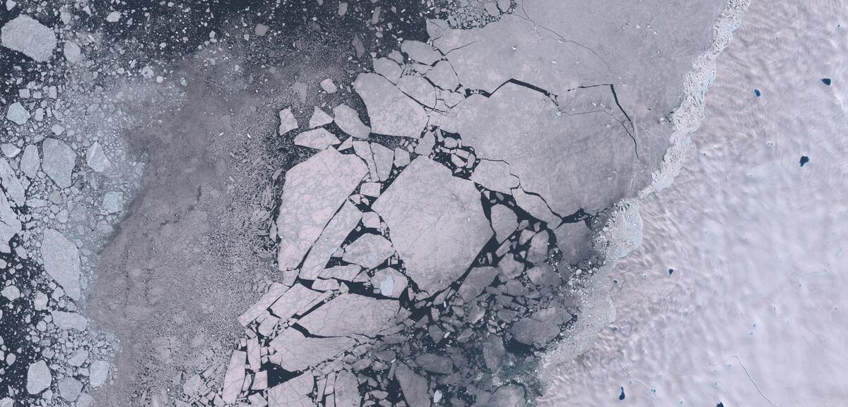 Aerial view of Humboldt Glacier