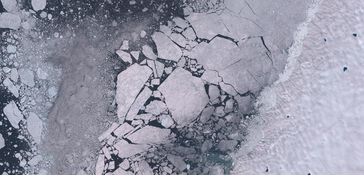 Aerial view of Humboldt Glacier