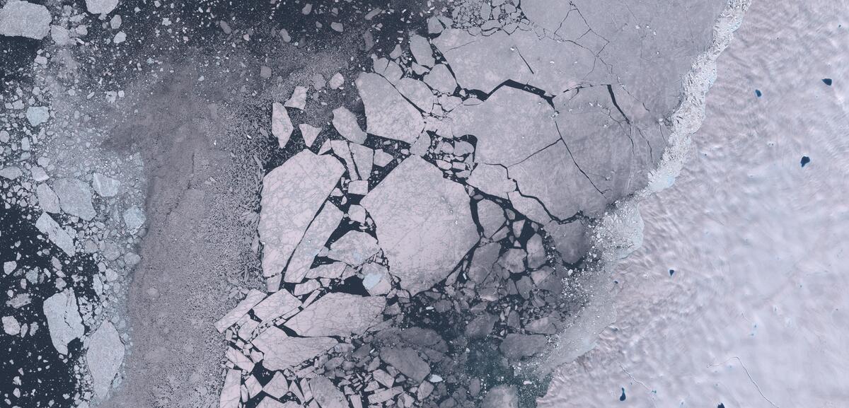 Aerial view of Humboldt Glacier