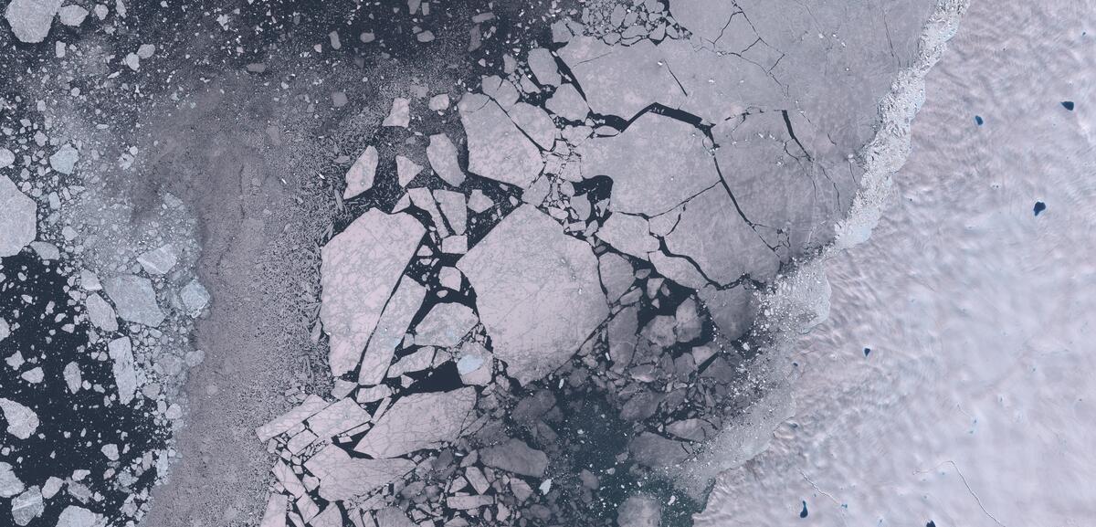 Aerial view of Humboldt Glacier