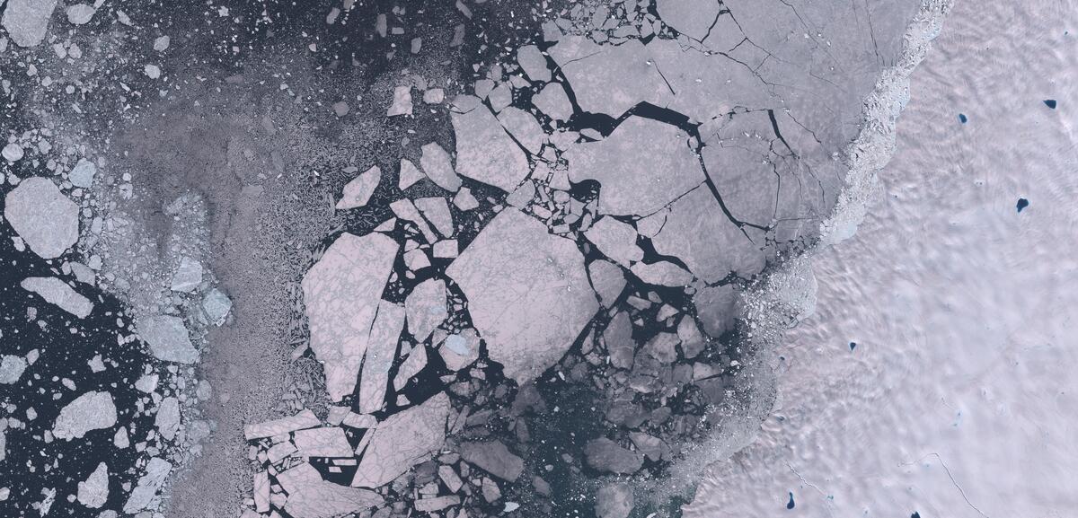 Aerial view of Humboldt Glacier