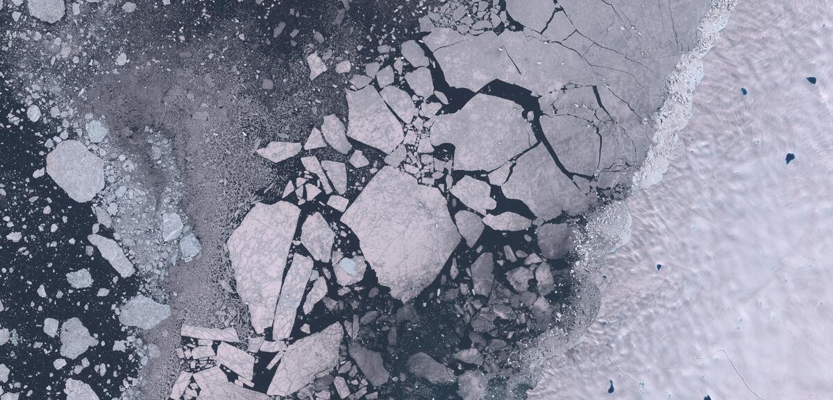 Aerial view of Humboldt Glacier