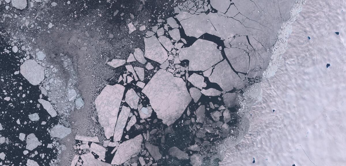 Aerial view of Humboldt Glacier