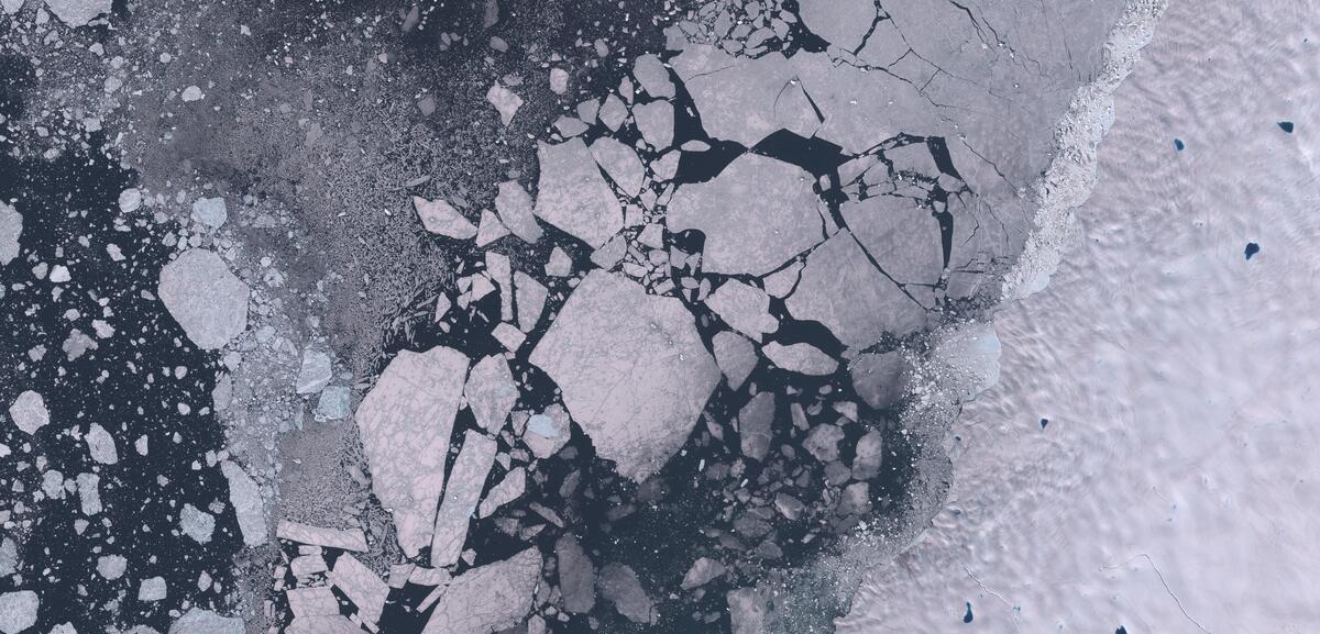 Aerial view of Humboldt Glacier