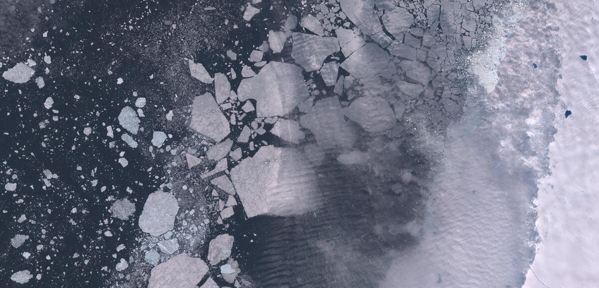 Aerial view of Humboldt Glacier