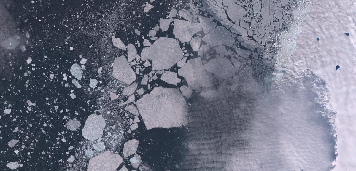 Aerial view of Humboldt Glacier