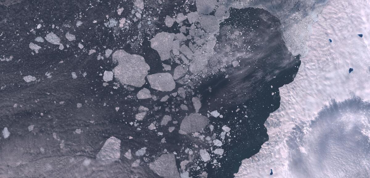 Aerial view of Humboldt Glacier