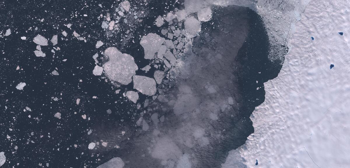 Aerial view of Humboldt Glacier