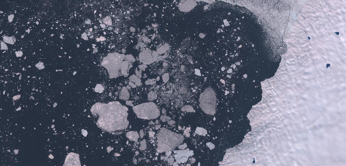 Aerial view of Humboldt Glacier