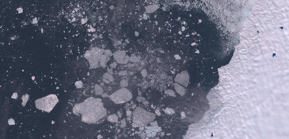 Aerial view of Humboldt Glacier