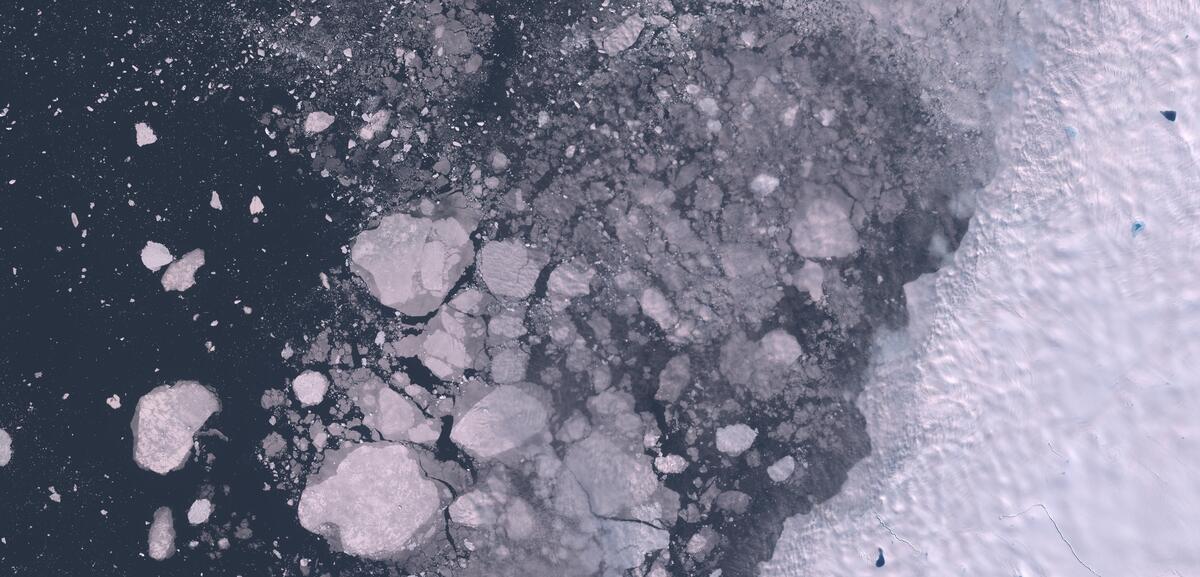 Aerial view of Humboldt Glacier