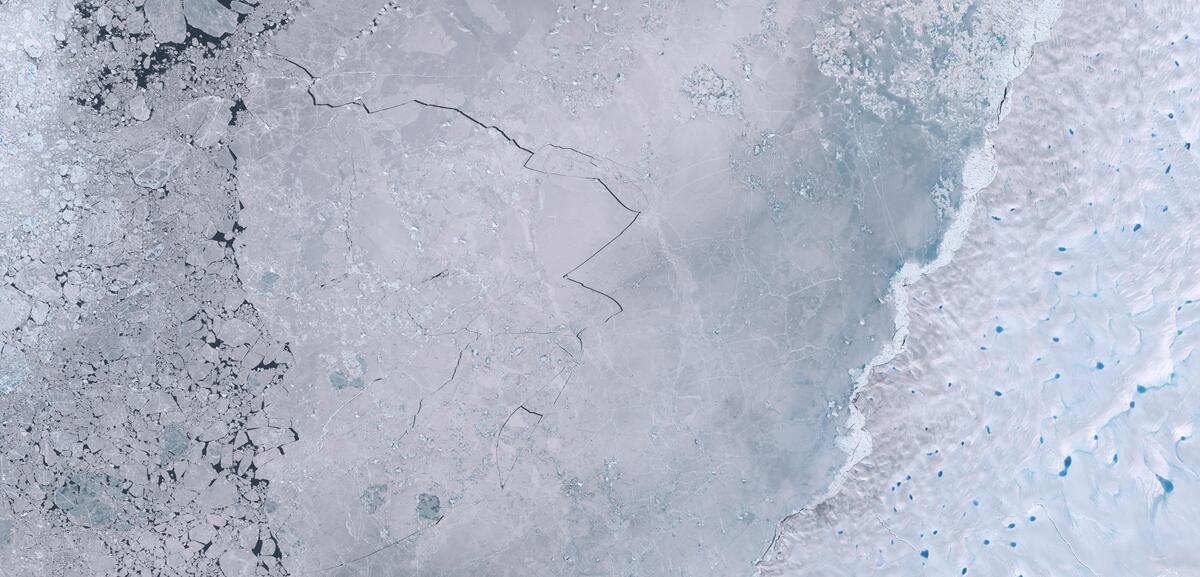 Aerial view of Humboldt Glacier