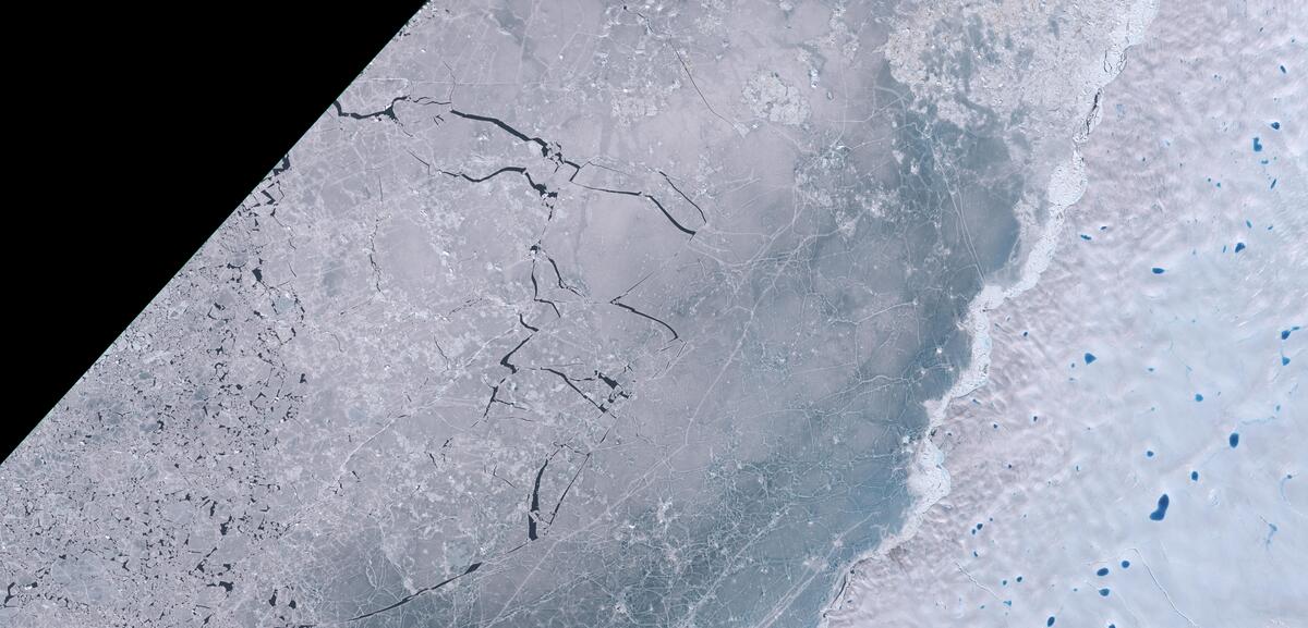 Aerial view of Humboldt Glacier