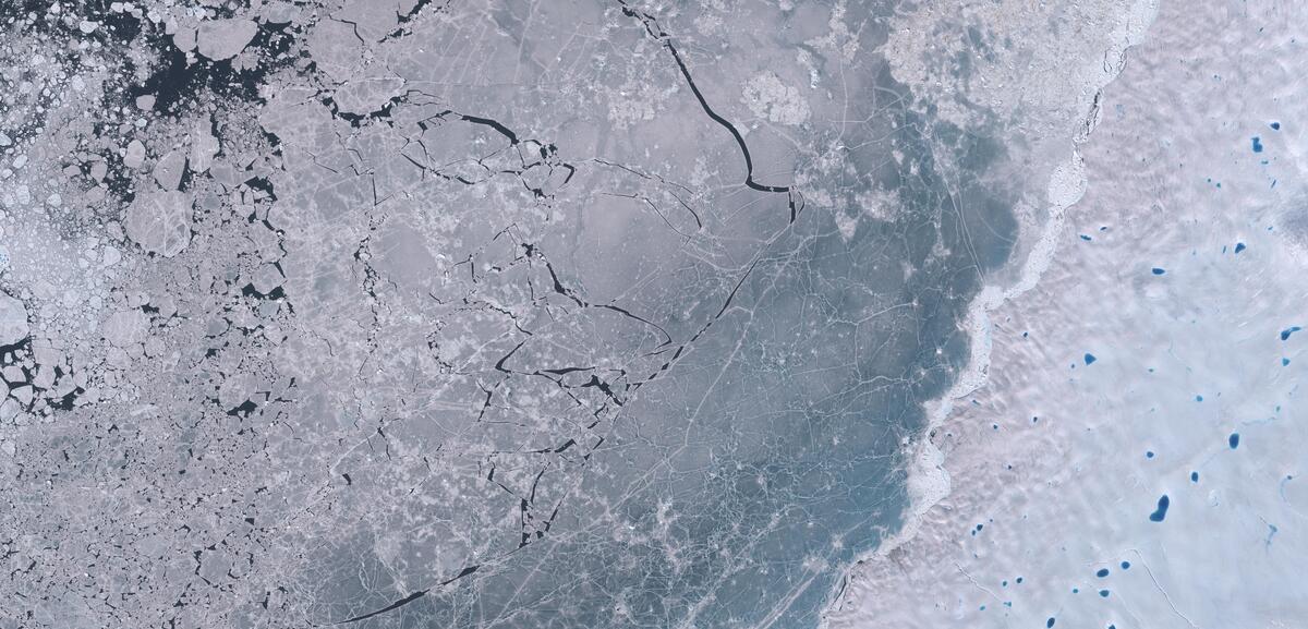 Aerial view of Humboldt Glacier