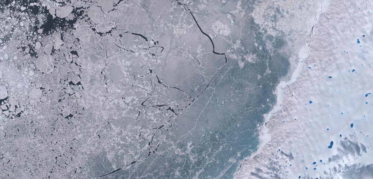 Aerial view of Humboldt Glacier