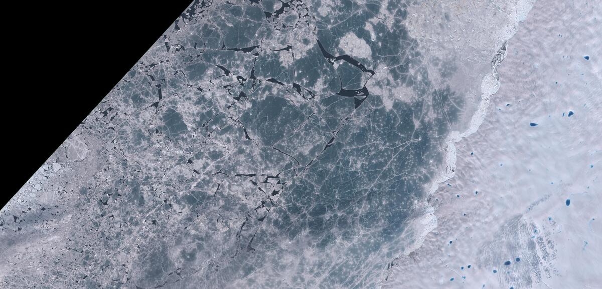 Aerial view of Humboldt Glacier