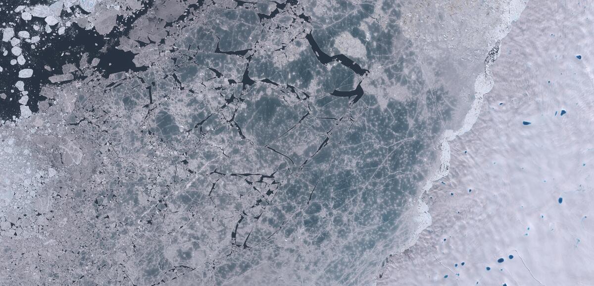 Aerial view of Humboldt Glacier