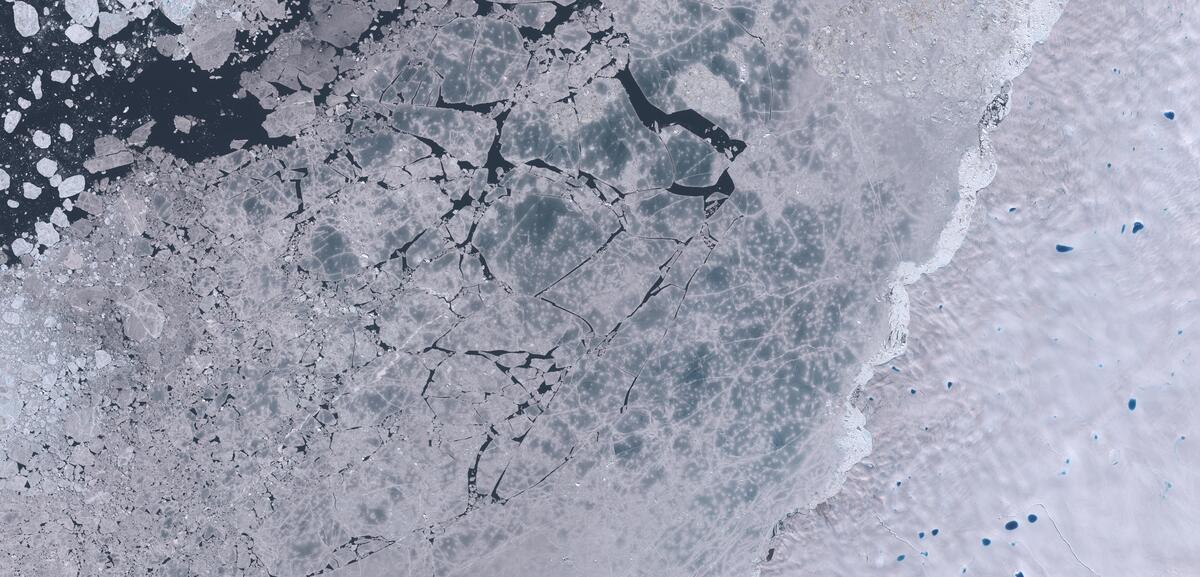 Aerial view of Humboldt Glacier