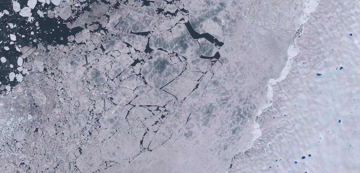 Aerial view of Humboldt Glacier