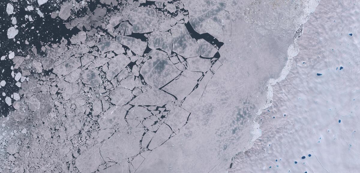 Aerial view of Humboldt Glacier