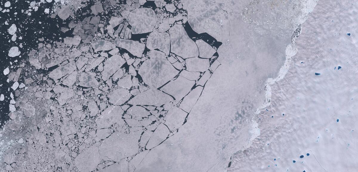 Aerial view of Humboldt Glacier