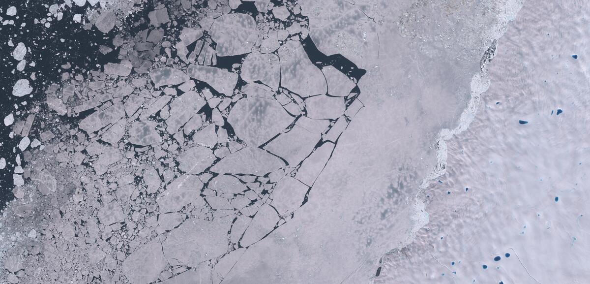 Aerial view of Humboldt Glacier