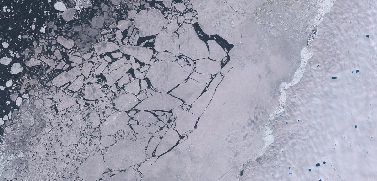 Aerial view of Humboldt Glacier