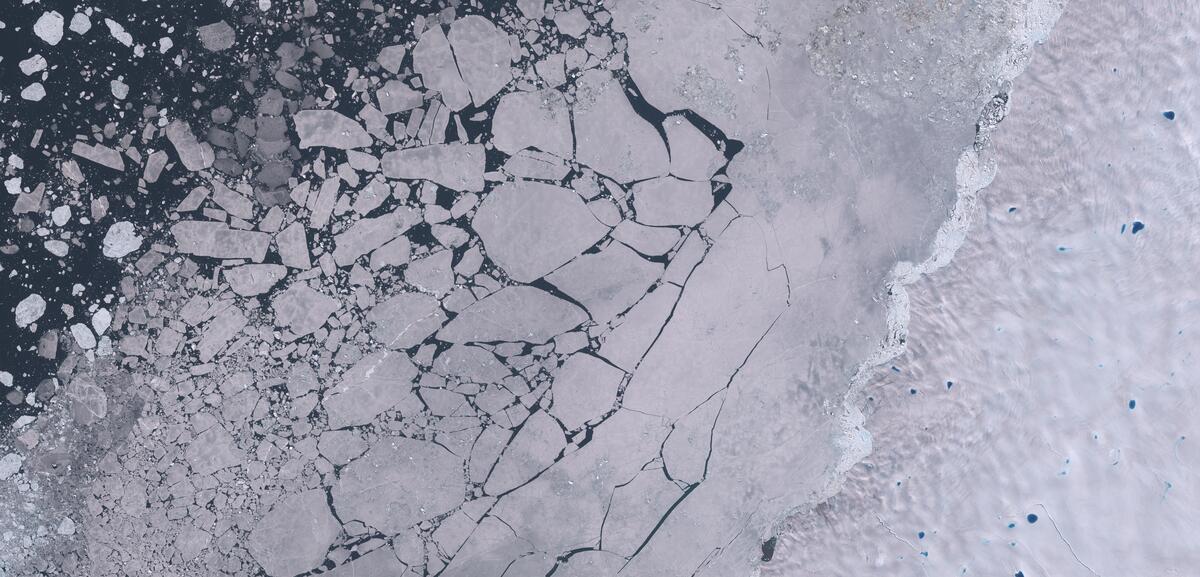 Aerial view of Humboldt Glacier