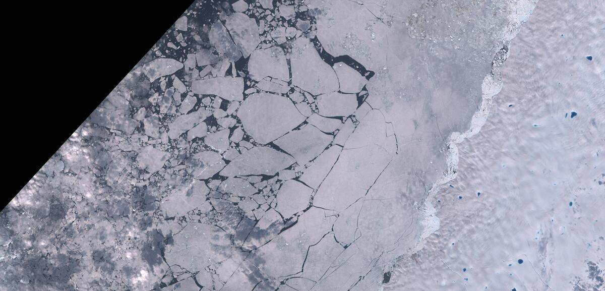 Aerial view of Humboldt Glacier