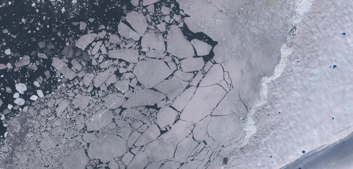 Aerial view of Humboldt Glacier