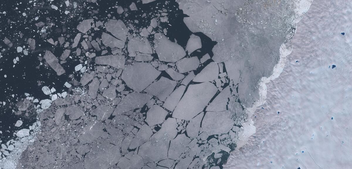 Aerial view of Humboldt Glacier