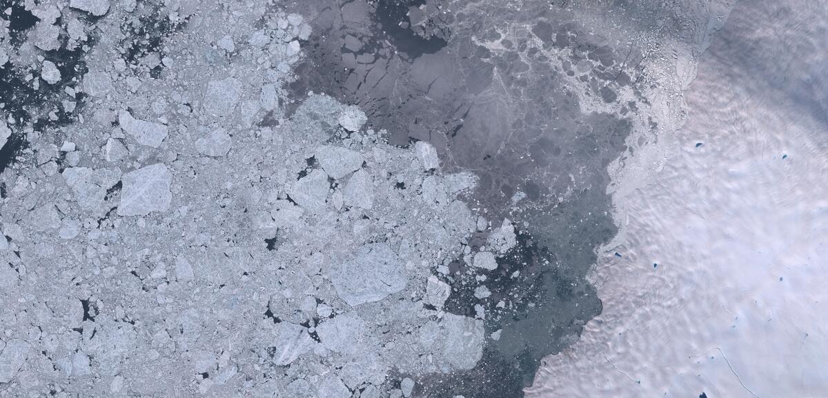 Aerial view of Humboldt Glacier