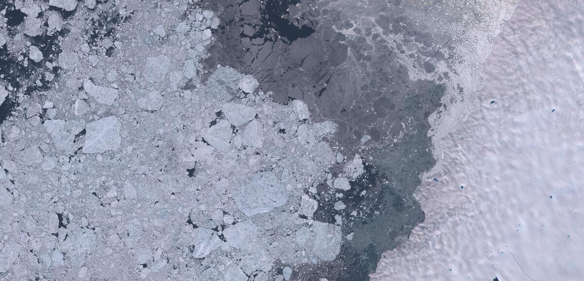 Aerial view of Humboldt Glacier