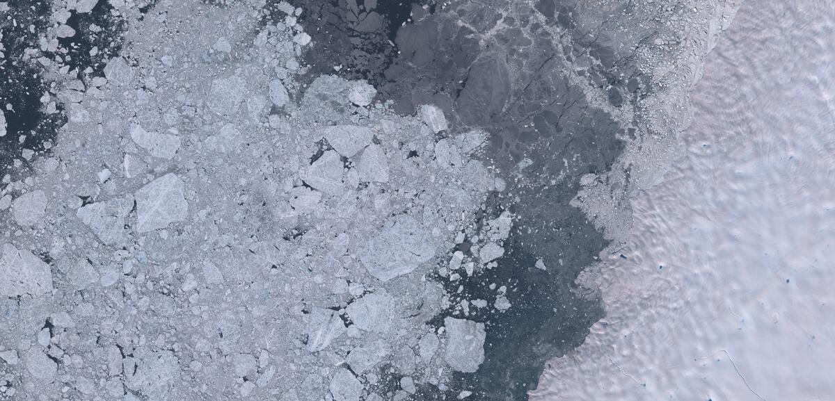 Aerial view of Humboldt Glacier