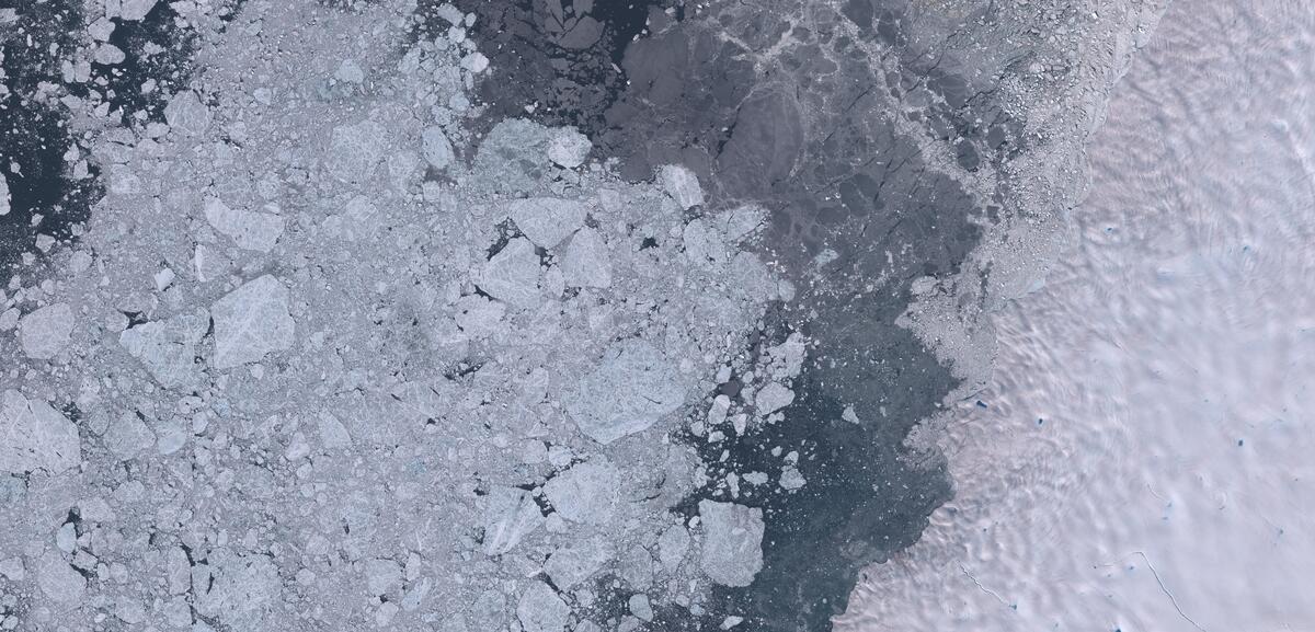 Aerial view of Humboldt Glacier