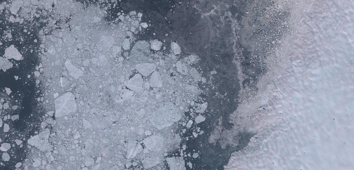 Aerial view of Humboldt Glacier